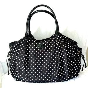 kate spade diaper bolsa black and white